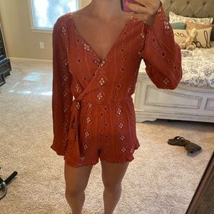 long sleeve boutique romper